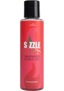 Sizzle Lips Warming Edible Gel Strawberry 4.2oz